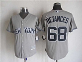 Majestic New York Yankees #68 Betances Gray MLB Stitched Jerseys,baseball caps,new era cap wholesale,wholesale hats