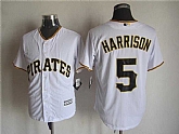Majestic Pittsburgh Pirates #5 Josh Harrison White MLB Stitched Jerseys,baseball caps,new era cap wholesale,wholesale hats