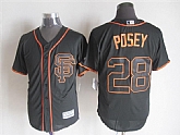 Majestic San Francisco Giants #28 Buster Posey Black SF MLB Stitched Jerseys,baseball caps,new era cap wholesale,wholesale hats