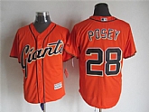 Majestic San Francisco Giants #28 Buster Posey Orange MLB Stitched Jerseys,baseball caps,new era cap wholesale,wholesale hats