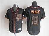 Majestic San Francisco Giants #8 Hunter Pence Black SF MLB Stitched Jerseys,baseball caps,new era cap wholesale,wholesale hats