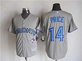 Majestic Toronto Blue Jays #14 David Price Gray MLB Stitched Jerseys,baseball caps,new era cap wholesale,wholesale hats