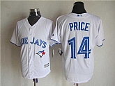 Majestic Toronto Blue Jays #14 David Price White MLB Stitched Jerseys,baseball caps,new era cap wholesale,wholesale hats