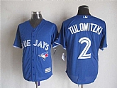 Majestic Toronto Blue Jays #2 Tulowitzki Blue MLB Stitched Jerseys,baseball caps,new era cap wholesale,wholesale hats