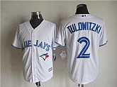 Majestic Toronto Blue Jays #2 Tulowitzki White MLB Stitched Jerseys,baseball caps,new era cap wholesale,wholesale hats