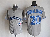 Majestic Toronto Blue Jays #20 Josh Donaldson Gray MLB Stitched Jerseys,baseball caps,new era cap wholesale,wholesale hats