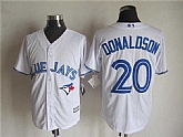 Majestic Toronto Blue Jays #20 Josh Donaldson White MLB Stitched Jerseys,baseball caps,new era cap wholesale,wholesale hats
