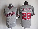 Majestic Washington Nationals #28 Werth Gray MLB Stitched Jerseys,baseball caps,new era cap wholesale,wholesale hats