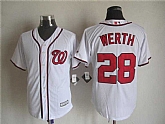Majestic Washington Nationals #28 Werth White MLB Stitched Jerseys,baseball caps,new era cap wholesale,wholesale hats