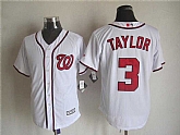Majestic Washington Nationals #3 Taylor White MLB Stitched Jerseys,baseball caps,new era cap wholesale,wholesale hats