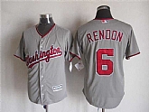 Majestic Washington Nationals #6 Rendon Gray MLB Stitched Jerseys,baseball caps,new era cap wholesale,wholesale hats