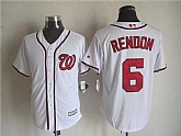 Majestic Washington Nationals #6 Rendon White MLB Stitched Jerseys,baseball caps,new era cap wholesale,wholesale hats