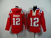 New England Patriots #12 Tom Brady Red 2015 New Stitched Hoodie,baseball caps,new era cap wholesale,wholesale hats