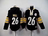 Pittsburgh Steelers #26 LeVeon Bell Black 2015 New Stitched Hoodie,baseball caps,new era cap wholesale,wholesale hats