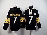 Pittsburgh Steelers #7 Ben Roethlisberger Black 2015 New Stitched Hoodie,baseball caps,new era cap wholesale,wholesale hats
