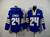 Seattle Seahawks #24 Marshawn Lynch Blue 2015 New Stitched Hoodie,baseball caps,new era cap wholesale,wholesale hats