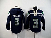 Seattle Seahawks #3 Russell Wilson Dark Blue 2015 New Stitched Hoodie,baseball caps,new era cap wholesale,wholesale hats