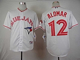 Toronto Blue Jays #12 Alomar 2015 White Cool Base Jerseys,baseball caps,new era cap wholesale,wholesale hats