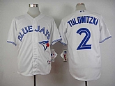 Toronto Blue Jays #2 Tulowitzki White Cool Base Jerseys,baseball caps,new era cap wholesale,wholesale hats