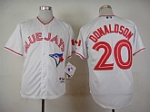 Toronto Blue Jays #20 Josh Donaldson 2015 White Cool Base Jerseys,baseball caps,new era cap wholesale,wholesale hats