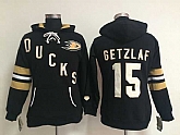 Womens Anaheim Ducks #15 Ryan Getzlaf Black Stitched Hoodie,baseball caps,new era cap wholesale,wholesale hats
