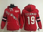 Womens Detroit Red Wings #19 Steve Yzerman Red Stitched Hoodie,baseball caps,new era cap wholesale,wholesale hats