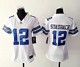 Womens Nike Dallas Cowboys #12 Staubach White Team Color Game Jerseys,baseball caps,new era cap wholesale,wholesale hats