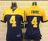 Womens Nike Green Bay Packers #4 Brett Favre Yellow-Blue Game Jerseys,baseball caps,new era cap wholesale,wholesale hats
