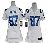 Womens Nike Indianapolis Colts #87 Reggie Wayne White Game Jerseys,baseball caps,new era cap wholesale,wholesale hats