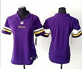 Womens Nike Minnesota Vikings Purple Team Color Game Jerseys,baseball caps,new era cap wholesale,wholesale hats