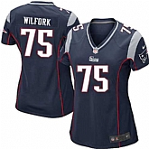 Womens Nike New England Patriots #75 Wilfork Navy Blue Game Jerseys,baseball caps,new era cap wholesale,wholesale hats