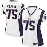 Womens Nike New England Patriots #75 Wilfork White Game Jerseys,baseball caps,new era cap wholesale,wholesale hats