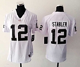 Womens Nike Oakland Raiders #12 Ken Stabler White Team Color Game Jerseys,baseball caps,new era cap wholesale,wholesale hats