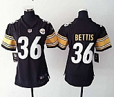 Womens Nike Pittsburgh Steelers #36 Jerome Bettis Black Team Color Game Jerseys,baseball caps,new era cap wholesale,wholesale hats