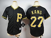 Youth Pittsburgh Pirates #27 Kang 2015 Black Cool Base Jerseys,baseball caps,new era cap wholesale,wholesale hats
