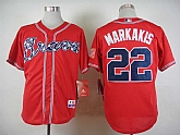 Atlanta Braves #22 Nick Markakis 2015 Red Cool Base Jerseys,baseball caps,new era cap wholesale,wholesale hats