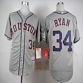Houston Astros #34 Nolan Ryan 2015 Gray Cool Base Jersey,baseball caps,new era cap wholesale,wholesale hats
