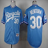 Kansas City Royals #30 Ventura 1985 Throwback Light Blue Cool Base Jerseys,baseball caps,new era cap wholesale,wholesale hats
