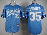 Kansas City Royals #35 Eric Hosmer 1985 Throwback Light Blue Cool Base Jerseys,baseball caps,new era cap wholesale,wholesale hats