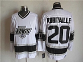 Los Angeles Kings #20 Robitaille CCM Throwback White Jerseys,baseball caps,new era cap wholesale,wholesale hats