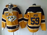 Nashville Predators #59 Josi Yellow Hoodie,baseball caps,new era cap wholesale,wholesale hats