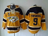 Nashville Predators #9 Filip Forsberg Yellow Hoodie,baseball caps,new era cap wholesale,wholesale hats