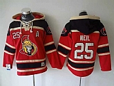 Ottawa Senators #25 Chris Neil Red Hoodie,baseball caps,new era cap wholesale,wholesale hats