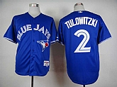 Toronto Blue Jays #2 Tulowitzki Blue Cool Base Jerseys,baseball caps,new era cap wholesale,wholesale hats