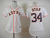 Womens Houston Astros #34 Nolan Ryan 2015 White Cool Base Jerseys,baseball caps,new era cap wholesale,wholesale hats