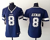 Womens Nike Dallas Cowboys #8 Troy Aikman Dark Blue Team Color Game Jerseys,baseball caps,new era cap wholesale,wholesale hats
