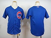 Youth Chicago Cubs Blank Blue Cool Base Jerseys,baseball caps,new era cap wholesale,wholesale hats