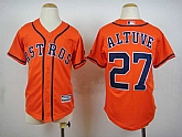 Youth Houston Astros #27 Jose Altuve 2015 Orange Cool Base Jerseys,baseball caps,new era cap wholesale,wholesale hats