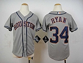 Youth Houston Astros #34 Nolan Ryan 2015 Gray Cool Base Jerseys,baseball caps,new era cap wholesale,wholesale hats