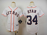 Youth Houston Astros #34 Nolan Ryan 2015 White Cool Base Jerseys,baseball caps,new era cap wholesale,wholesale hats